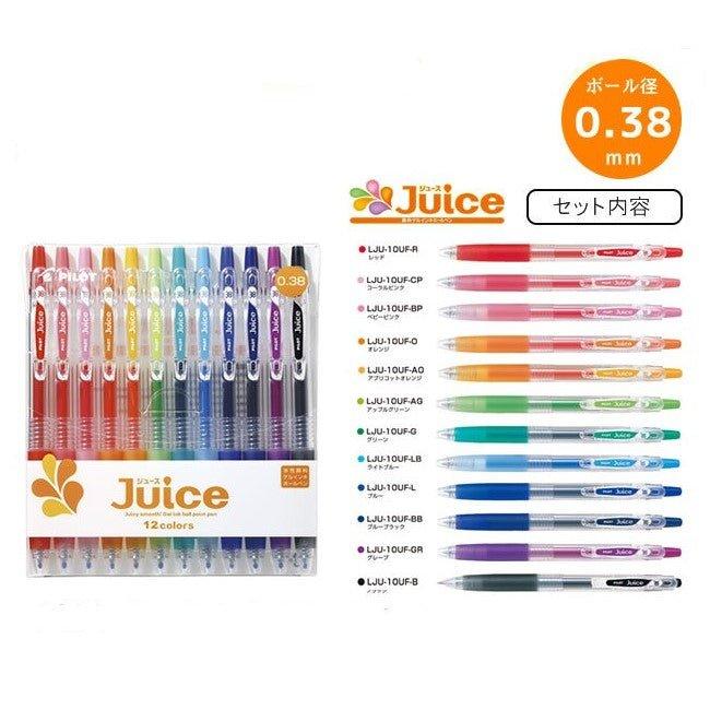 PILOT juice LJU-120UF 0.38mm 12 color group gel pen bubble shell soft color environmental protection - CHL-STORE