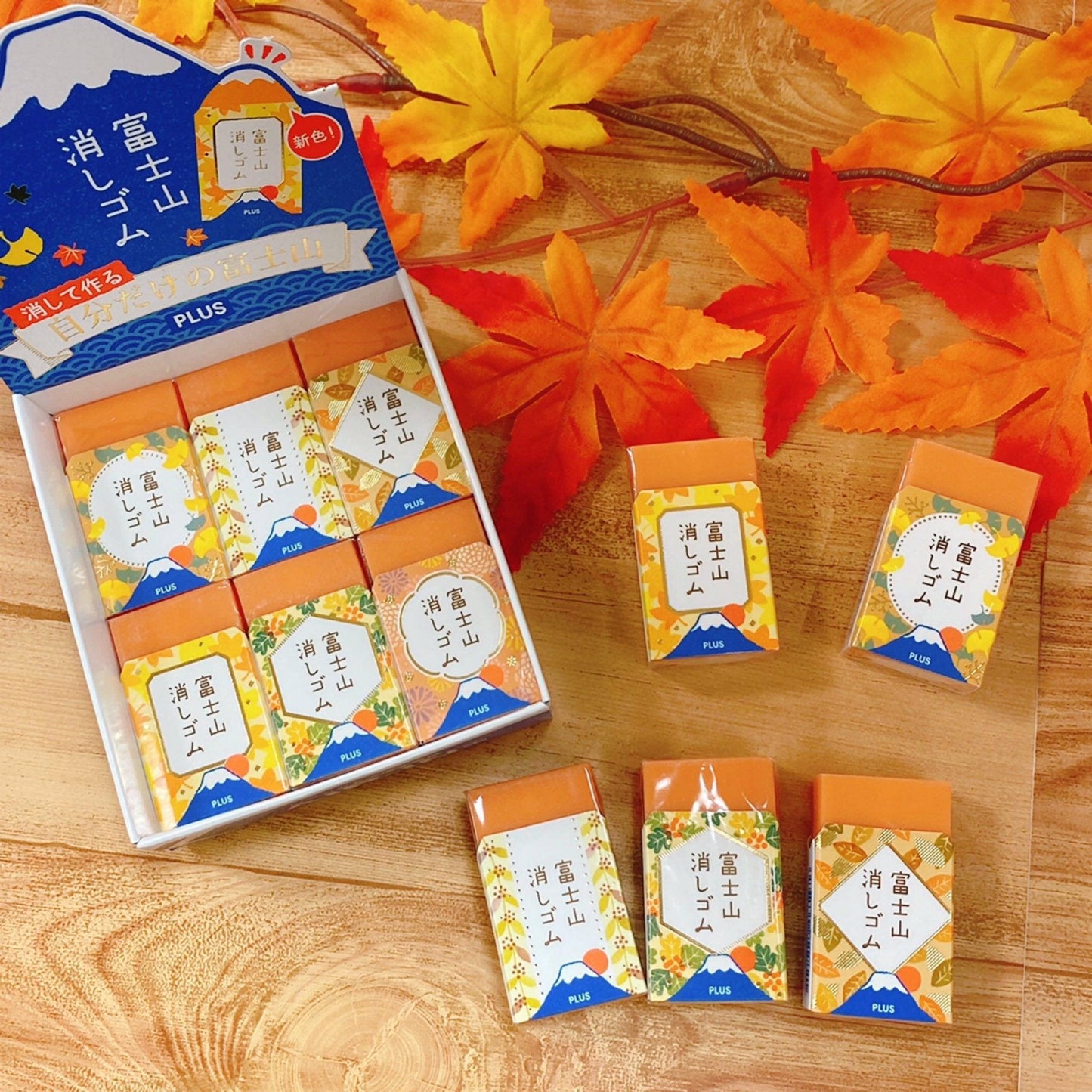 PLUS ER-100AIF Ultra Limited Edition 5th Autumn Series Mount Fuji Eraser Modeling Eraser Mount Fuji Random Pattern - CHL-STORE