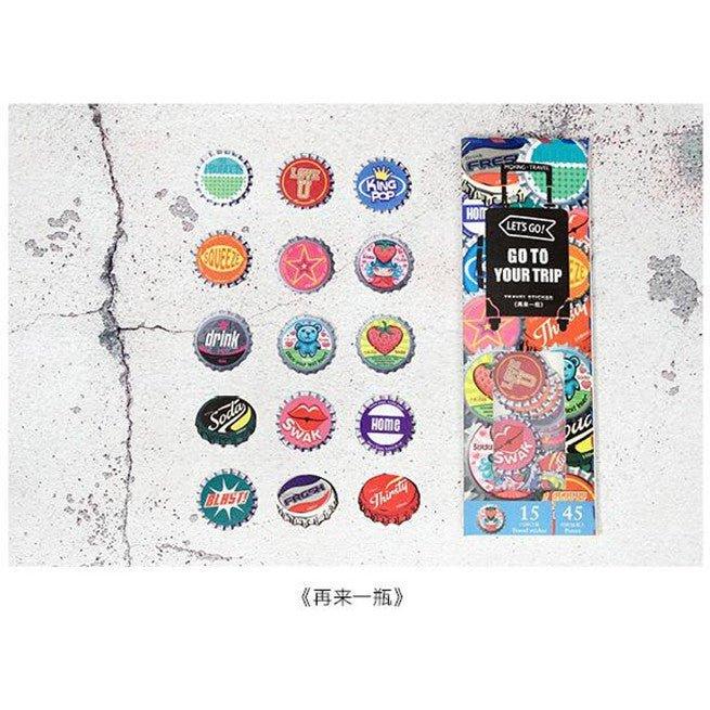 Retro American Style Street Style Late Time Series Decoration Handbook Washi Stickers Decorative Stickers Sticker Pack NP-H7TIW-009 - CHL-STORE