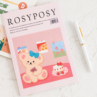 Rosy Posy Season 3 Life Diary 20 Sheets Material Book Sticker Book NP-030009 - CHL-STORE