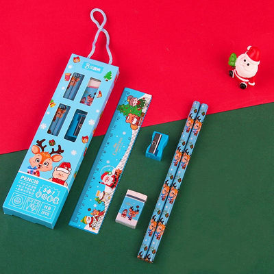 Stationery Christmas Ruler Eraser Pencil Pencil Sharpener Gift Student Learning School Class Activities Writing Tools NP-090045 - CHL-STORE