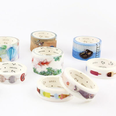 Summer Festival Washi Tape Pocket Paper Tape Decorative Paper Tape Hand-painted Paper Tape Japanese Paper Tape Washi Tape Summer NP-H7TAY-00 - CHL-STORE