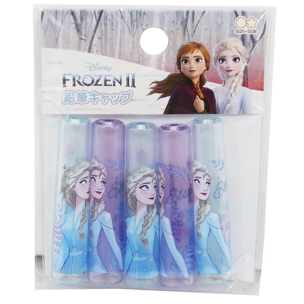 Sun-Star Frozen 2 5pcs Pencil Cap Pen Cap Pencil Cover Wooden Pencil Anna Elsa - CHL-STORE