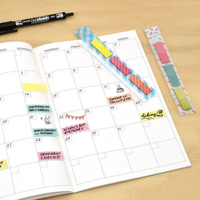 Sun-star S28085 Long Sorting Notes N-time sticker MEMO 75pcs Japanese stationery - CHL-STORE
