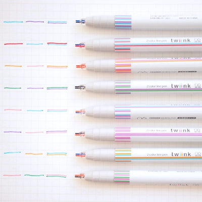 SUN-STAR S45407 twiink two-color line water-based pen key pen marker pen four-color group set - CHL-STORE