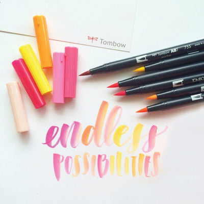 Tombow AB-T Double-ended Color Brush Double-ended Color Pen Double-ended Pen Color Pen Color Brush - CHL-STORE