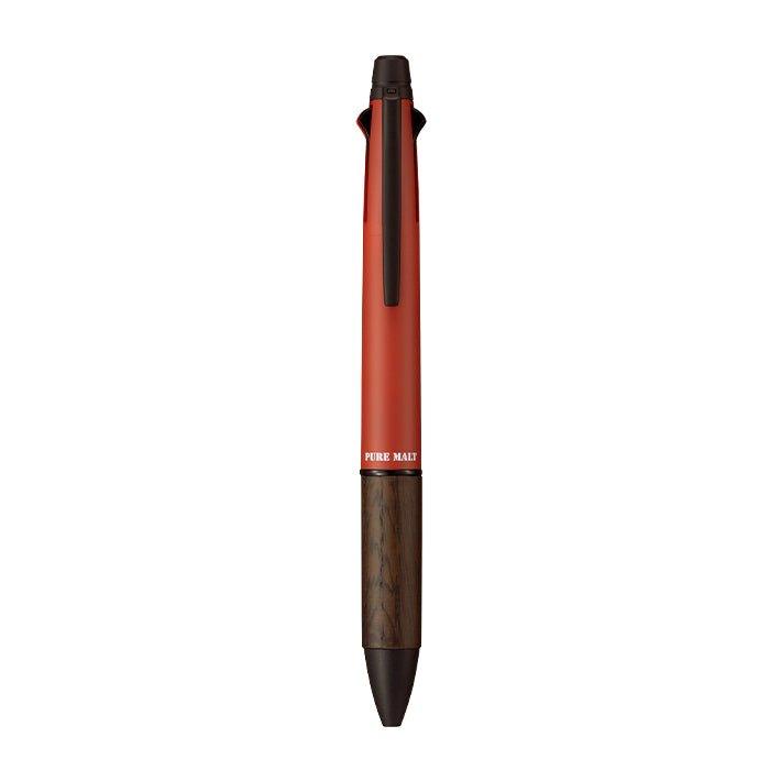 UNI MSXE5200505 pure malt 4&1 JETSTREAM INSIDE autumn and winter limited color wine barrel material functional pen multi-function pen - CHL-STORE