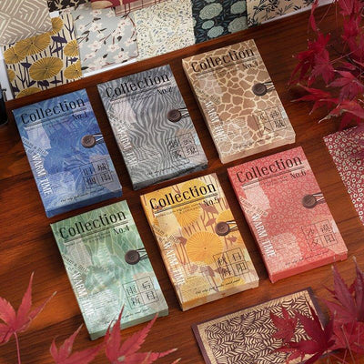 Vintage Decoration Textured Material Paper Time Warming Series Decorative Special Paper Material Paper 60 Sheets 6 Styles NP-050011 - CHL-STORE