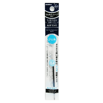 ZEBRA NJK-0.4 Prefill pen tube 0.4mm refill water-based ballpoint pen Black Blue - CHL-STORE