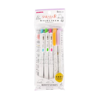 ZEBRA SARASA R X MILDLINER WHITE SERIES 0.4 MM NEUTRAL BALLPOINT PEN DOUBLE-HEADED SOFT HIGHLIGHTER - CHL-STORE