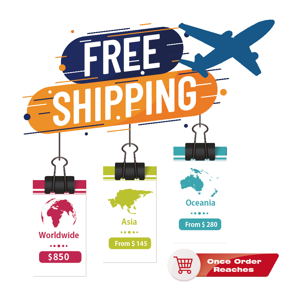 Free shipping rules on CHL-store website