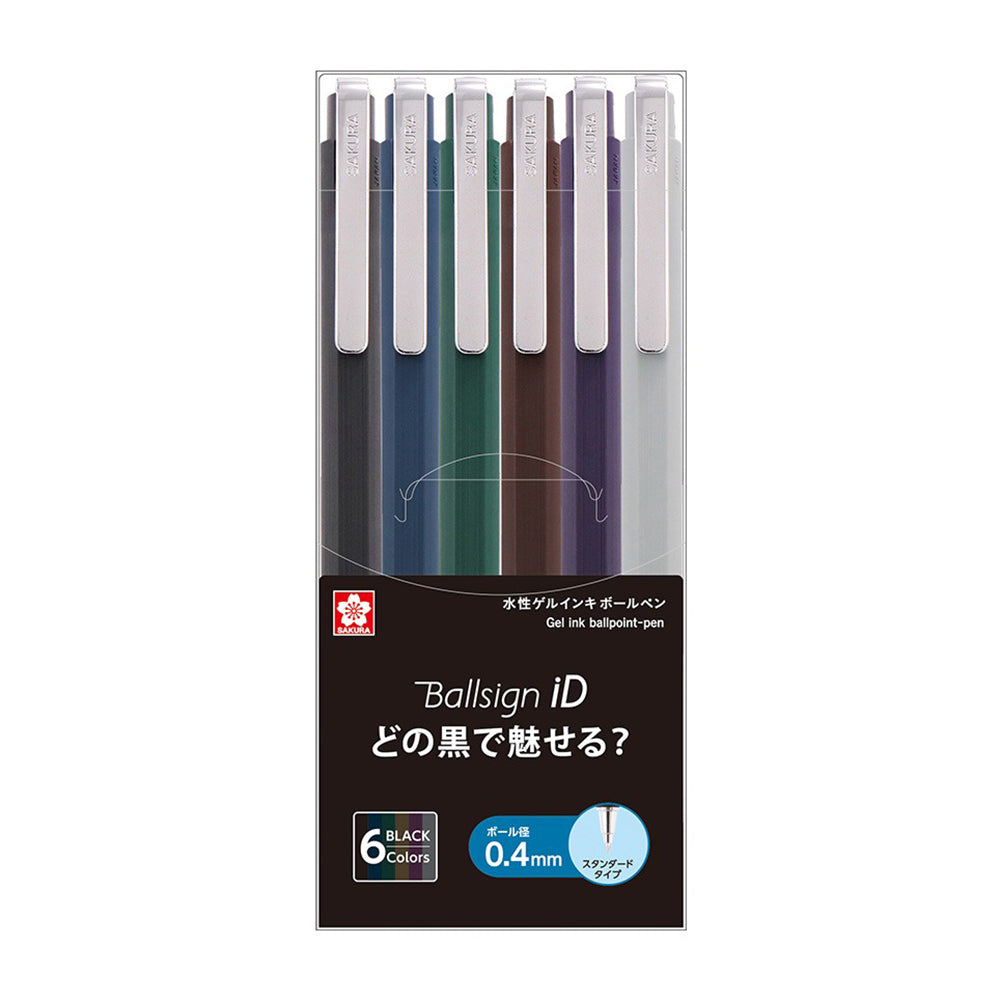 Sakura GBR20 Ballsign ID 0.4mm 0.5mm Gel Pen Ballpoint Pen Vintage Dark Ink Red Dot Design - CHL-STORE 