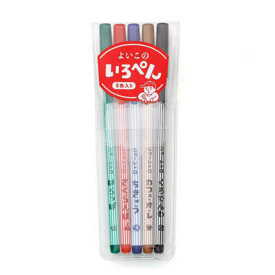 (Pre-Order) HIGHTIDE FT195 Good Children's Color Pen Set of 5 (New Retro)
