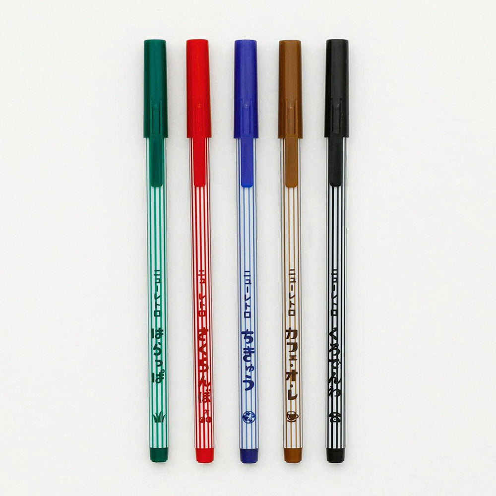 (Pre-Order) HIGHTIDE FT195 Good Children's Color Pen Set of 5 (New Retro)
