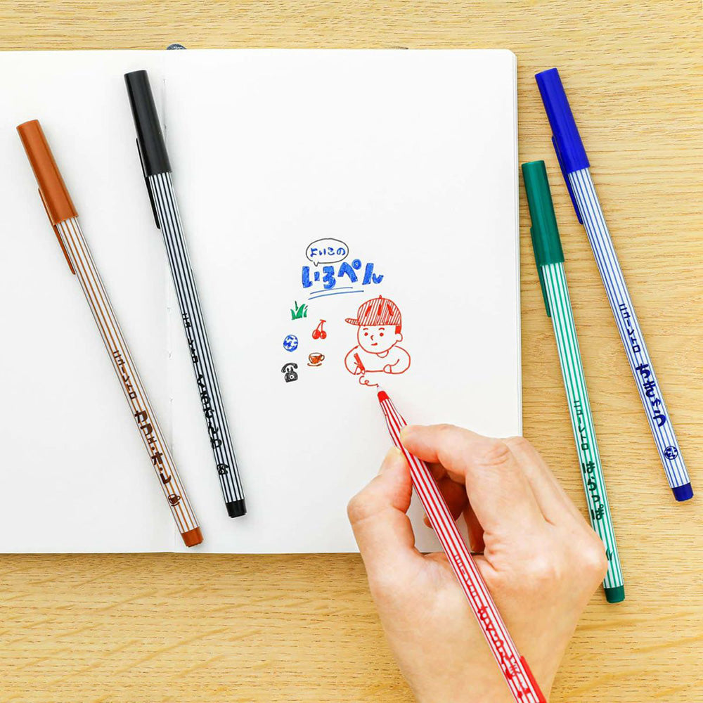 (Pre-Order) HIGHTIDE FT195 Good Children's Color Pen Set of 5 (New Retro)