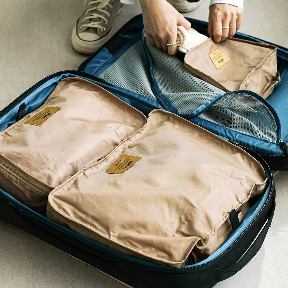 HIGHTIDE Nahe series travel storage bag three-piece set GB317 large, medium and small travel storage bag khaki black blue green