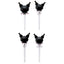 SKATER Kuromi Bento Decoration Sanrio Food Cooking Bento Decoration Fruit Fork Cute Decoration Set of 4
