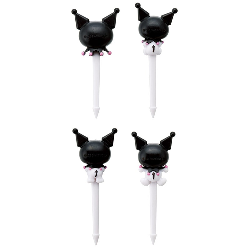 SKATER Kuromi Bento Decoration Sanrio Food Cooking Bento Decoration Fruit Fork Cute Decoration Set of 4