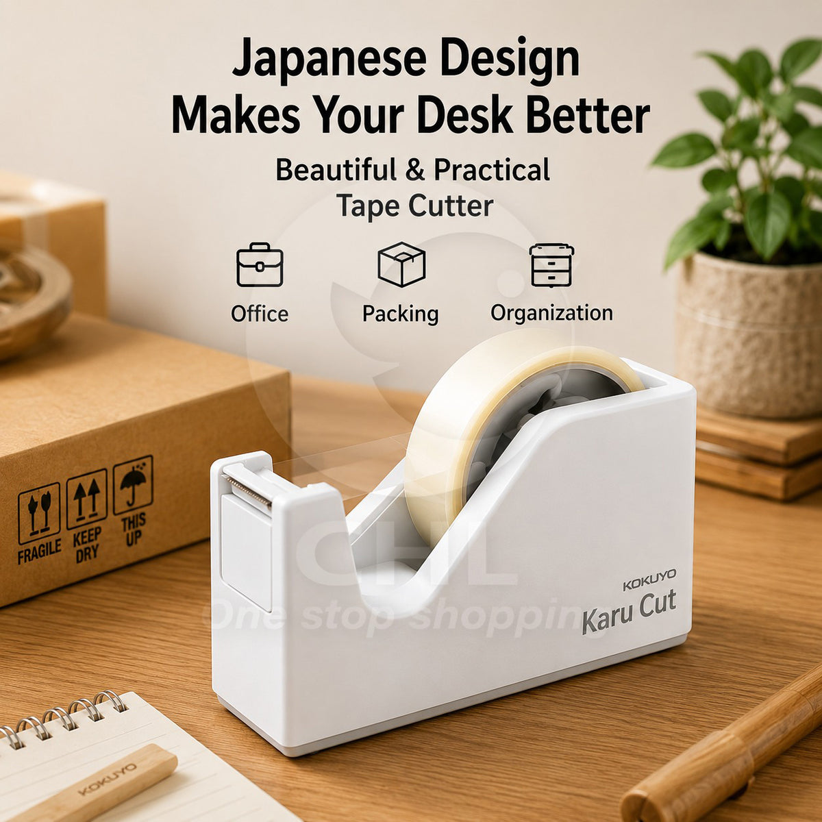 KOKUYO Karu Cut Tape Dispenser T-SM100N