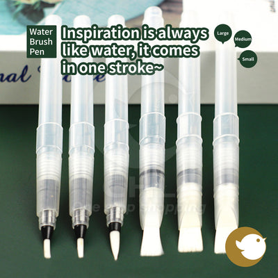 Water brush pen water pen flat head large medium small painting watercolor brush brush art school art sketching soft touch easy to carry
