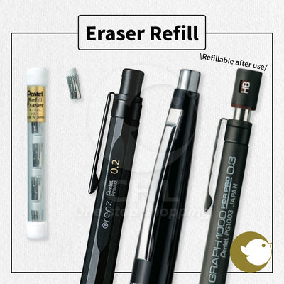 Pentel Mechanical Pencil Replacement Eraser Refillable 4-in-1 Set Z2-1N