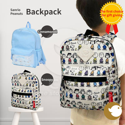 Sanrio Cinnamoroll & Snoopy Kids Backpack: Cute, Comfy, Durable