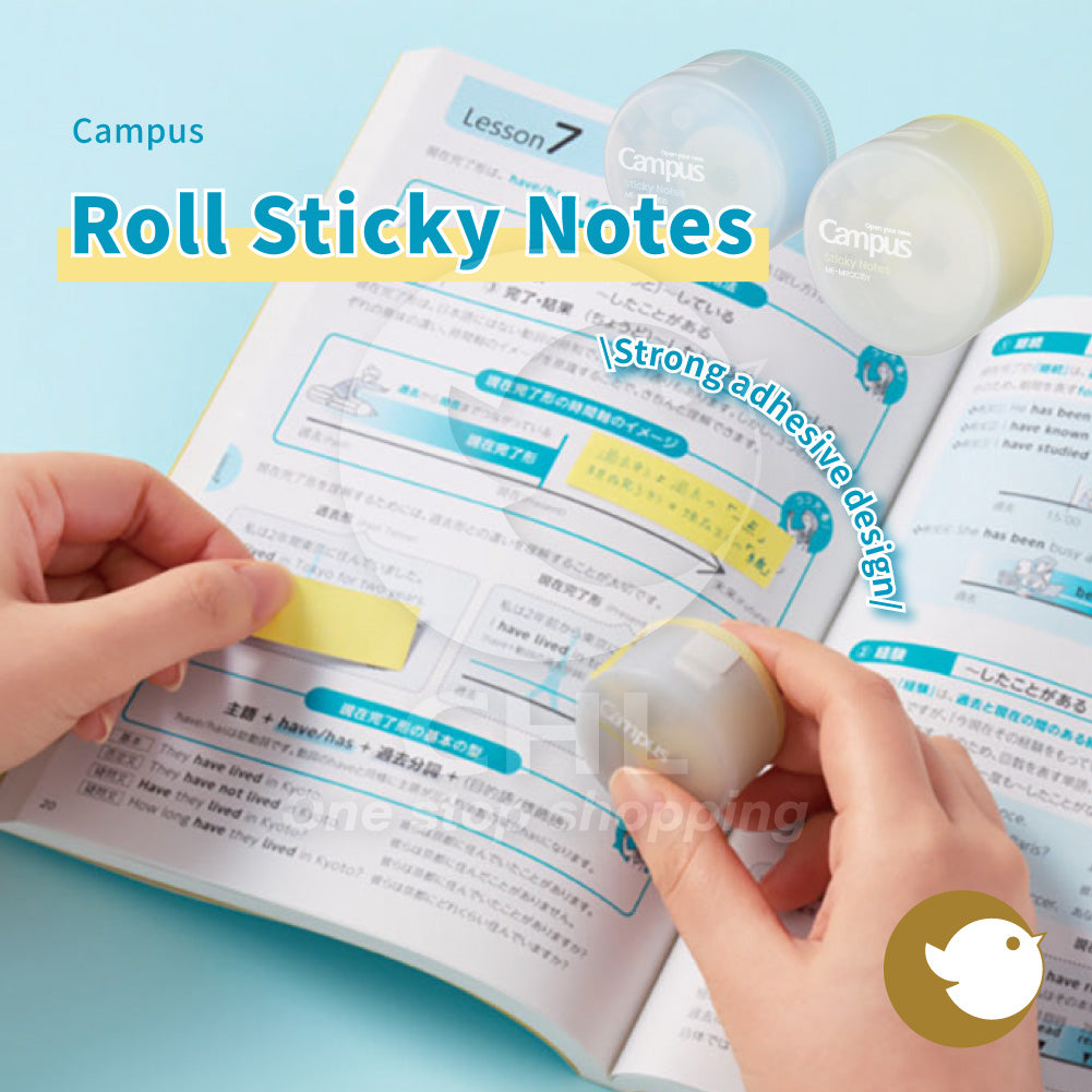 KOKUYO Campus Gap Refill Roll Sticky Notes – Blue / Yellow