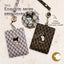 Kuromi Chic Sanrio Leather Card Holder with Telescopic Coil