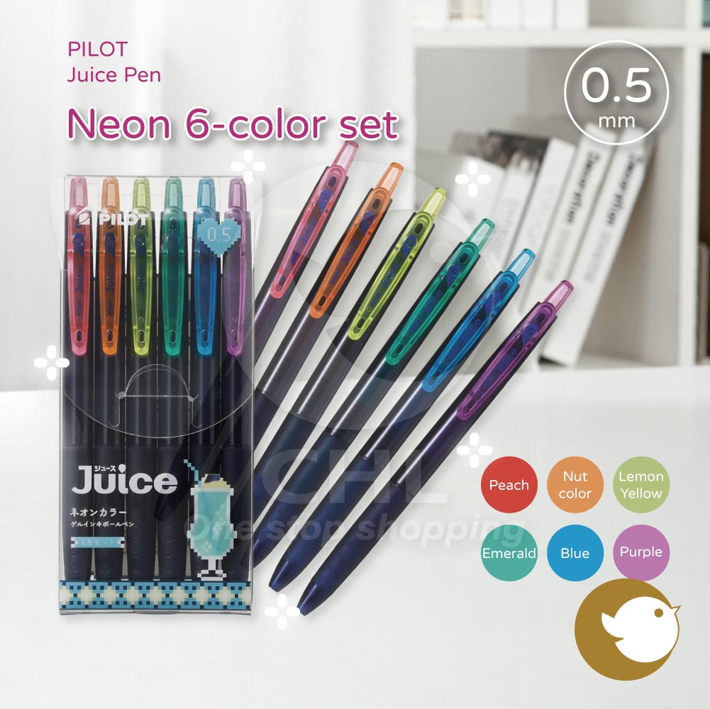 PILOT LJU-15 0.5mm Juice Classic Retro Pen: Vivid Smooth Writing, Chic Colors