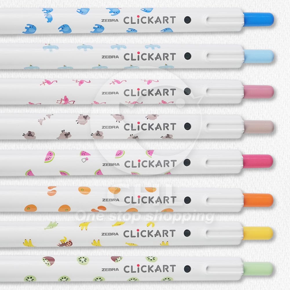 ZEBRA CLICKART Yukawa Festival Limited Edition Press-on Water-based Color Pen Rice Ball Auspicious Daruma WYSS22 iF Design Award