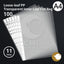 Transparent A4 Document Sleeves - 100 Pack Durable Waterproof Storage
