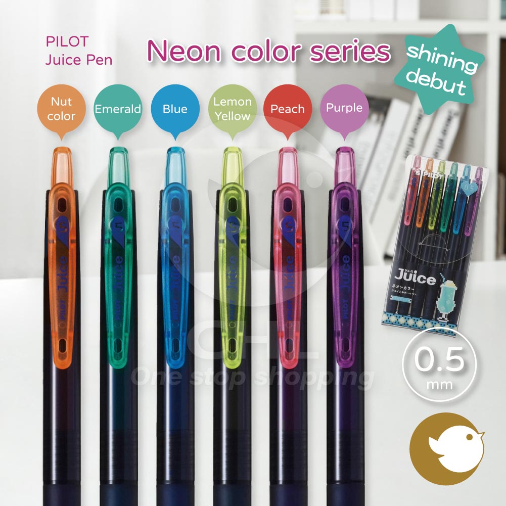 PILOT LJU-15 0.5mm Juice Classic Retro Pen: Vivid Smooth Writing, Chic Colors