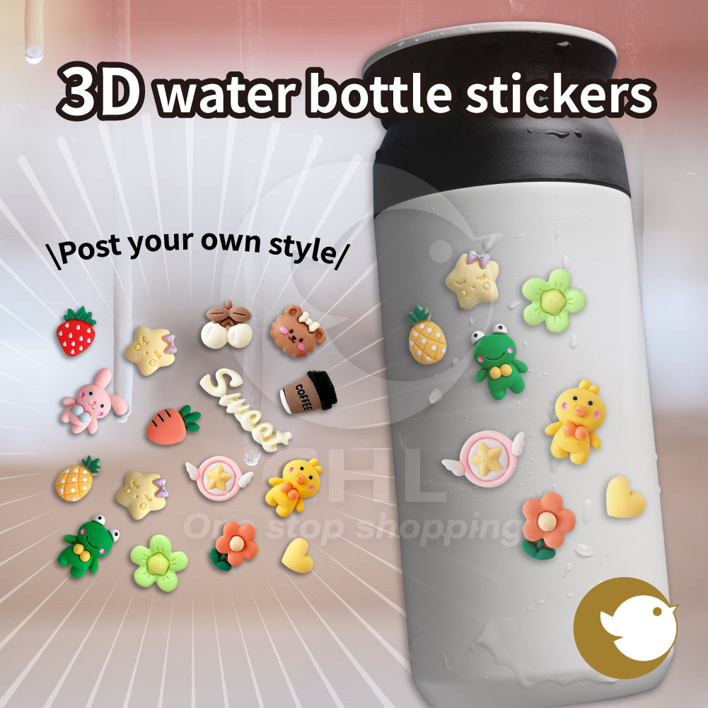Trendy 3D Cartoon Waterproof Stickers