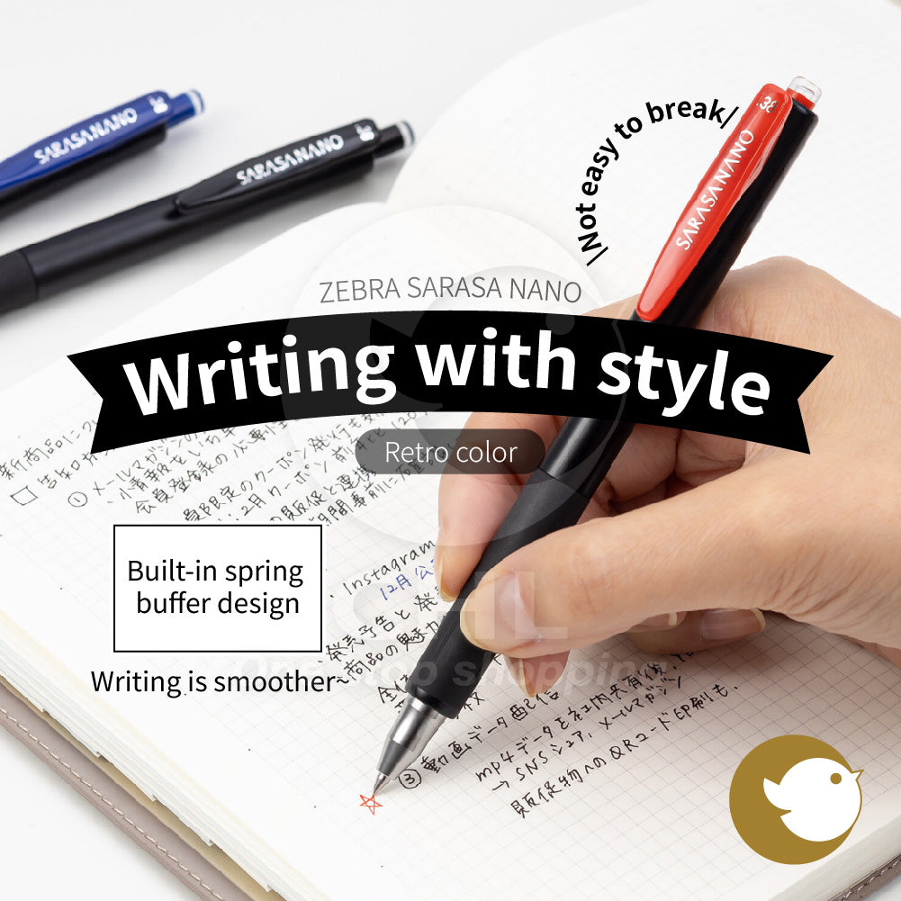 ZEBRA SARASA NANO 0.3MM new neutral pen retro color refill limited combination set - CHL-STORE 