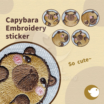 Capybara embroidery sticker embroidery embroidery patch