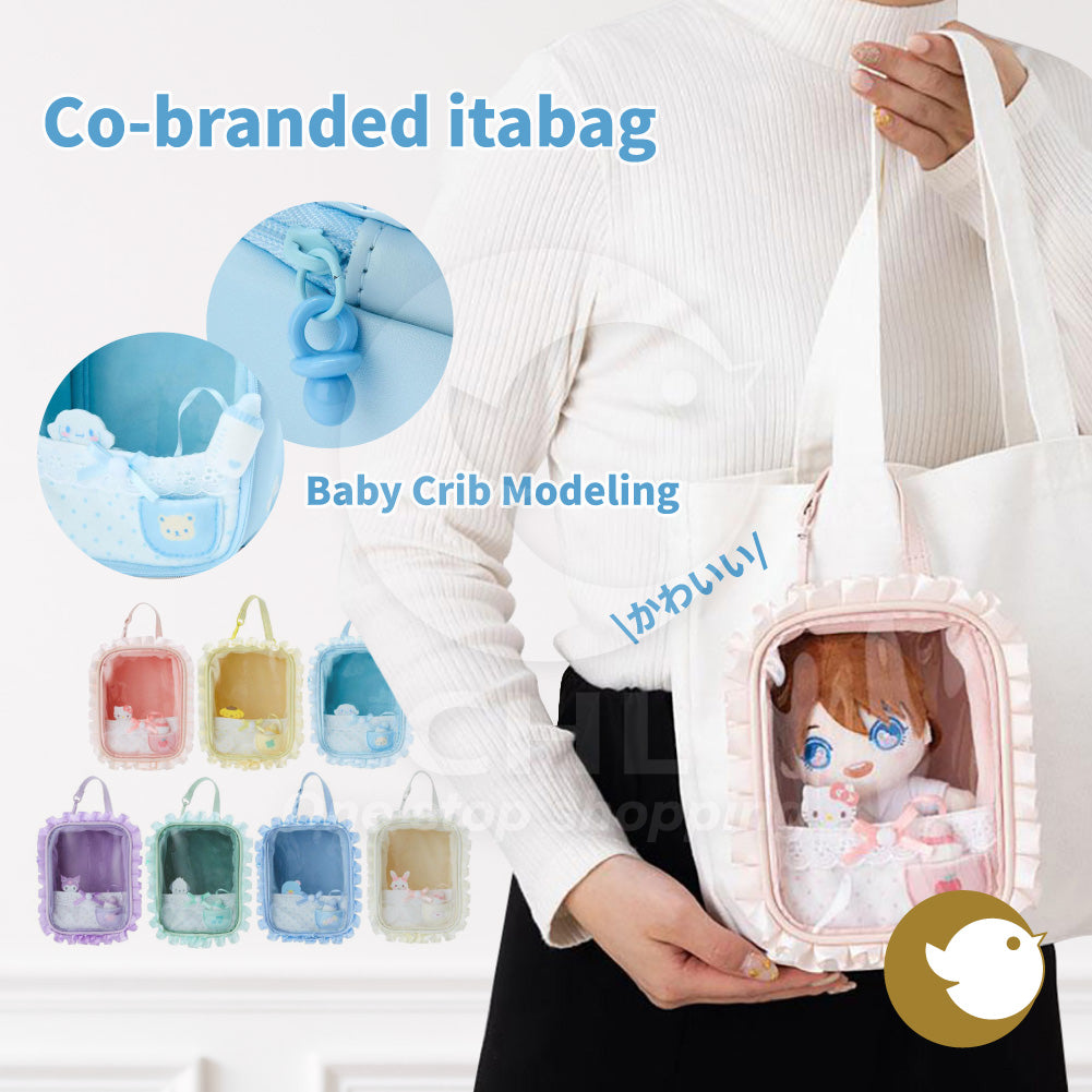 Chiikawa itabag decorative carabiner storage bag transparent idol support bag pendant pendant lightweight