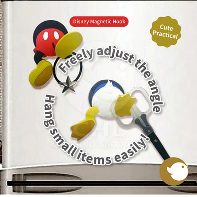 Disney key magnet hook storage nail-free hanging Mickey Mouse Donald Duck