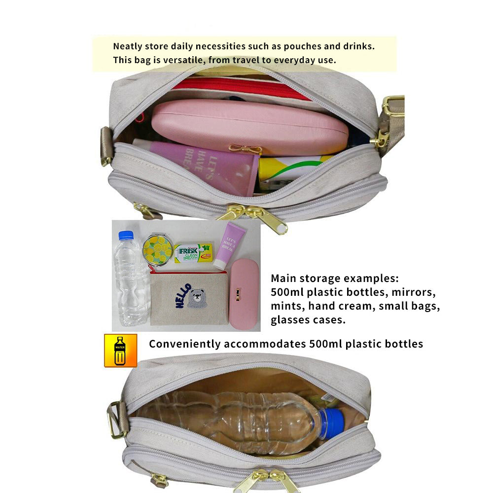 Anello Grande Waterproof Shoulder Bag with Built-in Wallet
