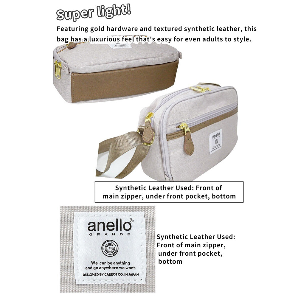 Anello Grande Waterproof Shoulder Bag with Built-in Wallet