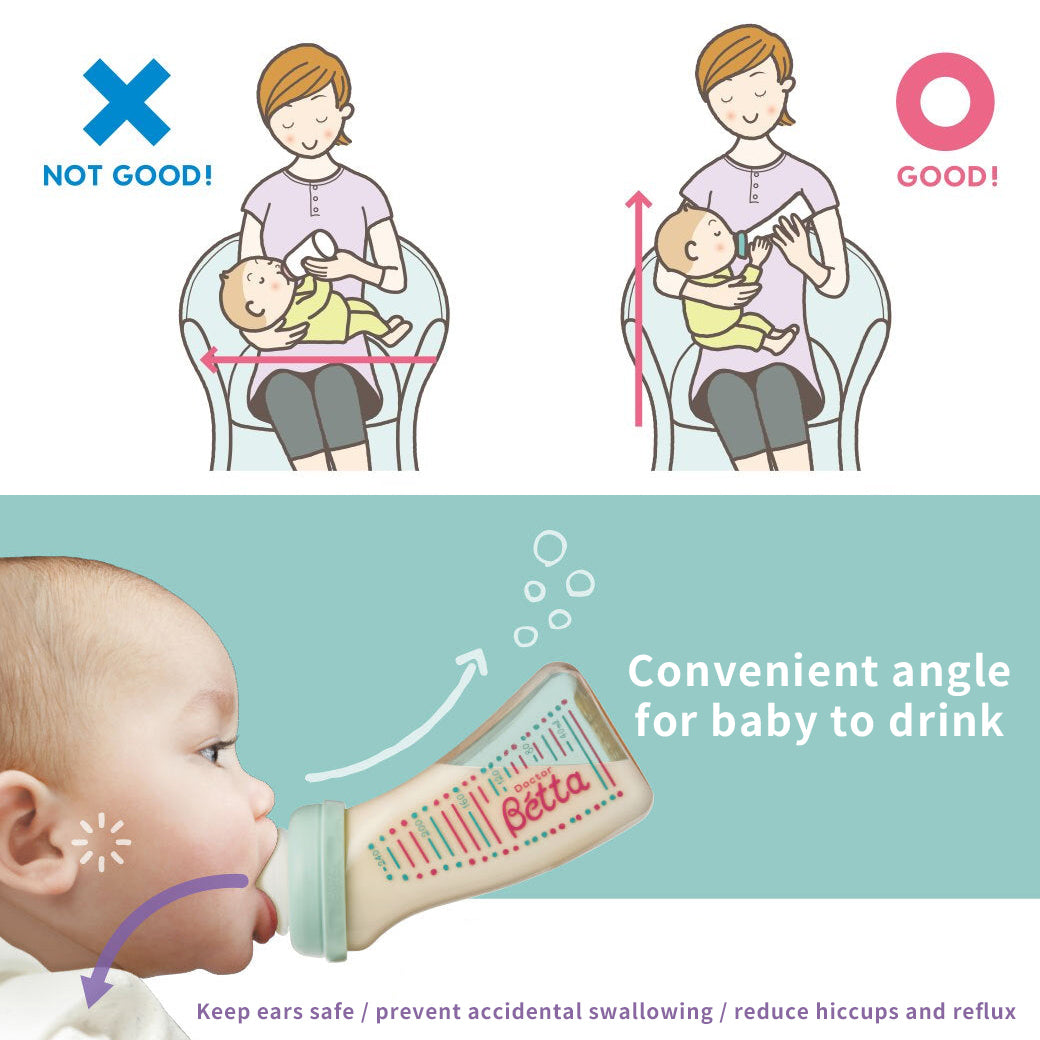 Doctor Betta Jewel Curved Baby Bottle - Anti-Colic, 240ml