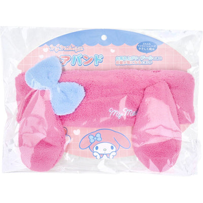 Sanrio character headband Hello Kitty/Koolomi/Big-Eared Dog/My Melody cute absorbent headband for bathing and face washing limited edition in Japan