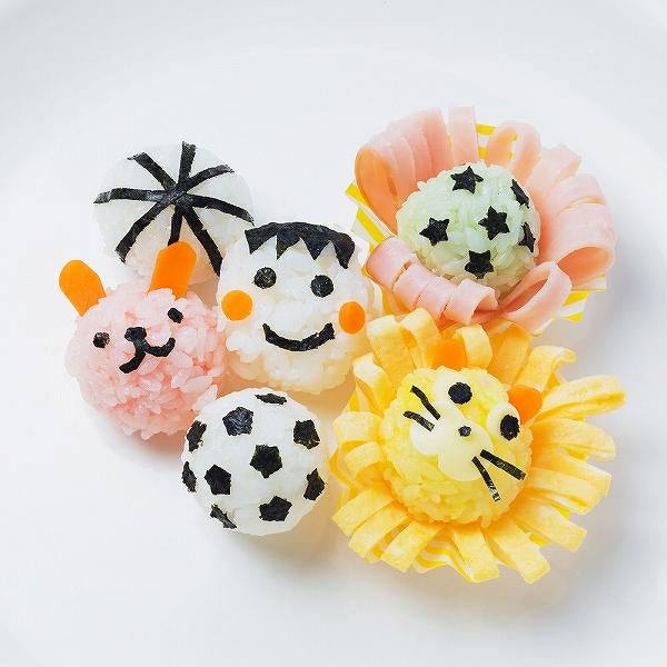 Rice Ball Days Chibimaru 3 rice ball brothers. Make cute spherical rice balls at will. One-bite rice balls. Ball rice ball mold. Small ball sushi.
