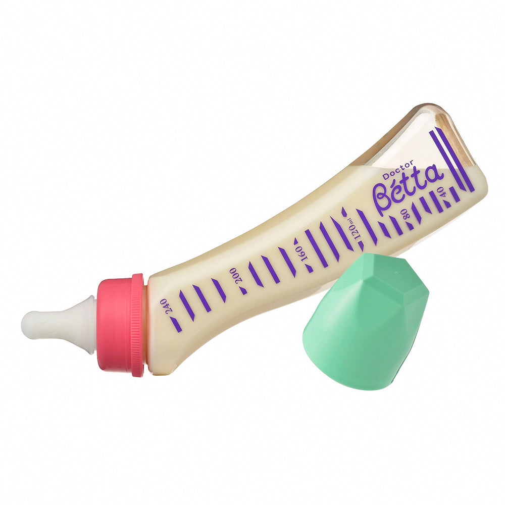 Doctor Betta Jewel Curved Baby Bottle - Anti-Colic, 240ml