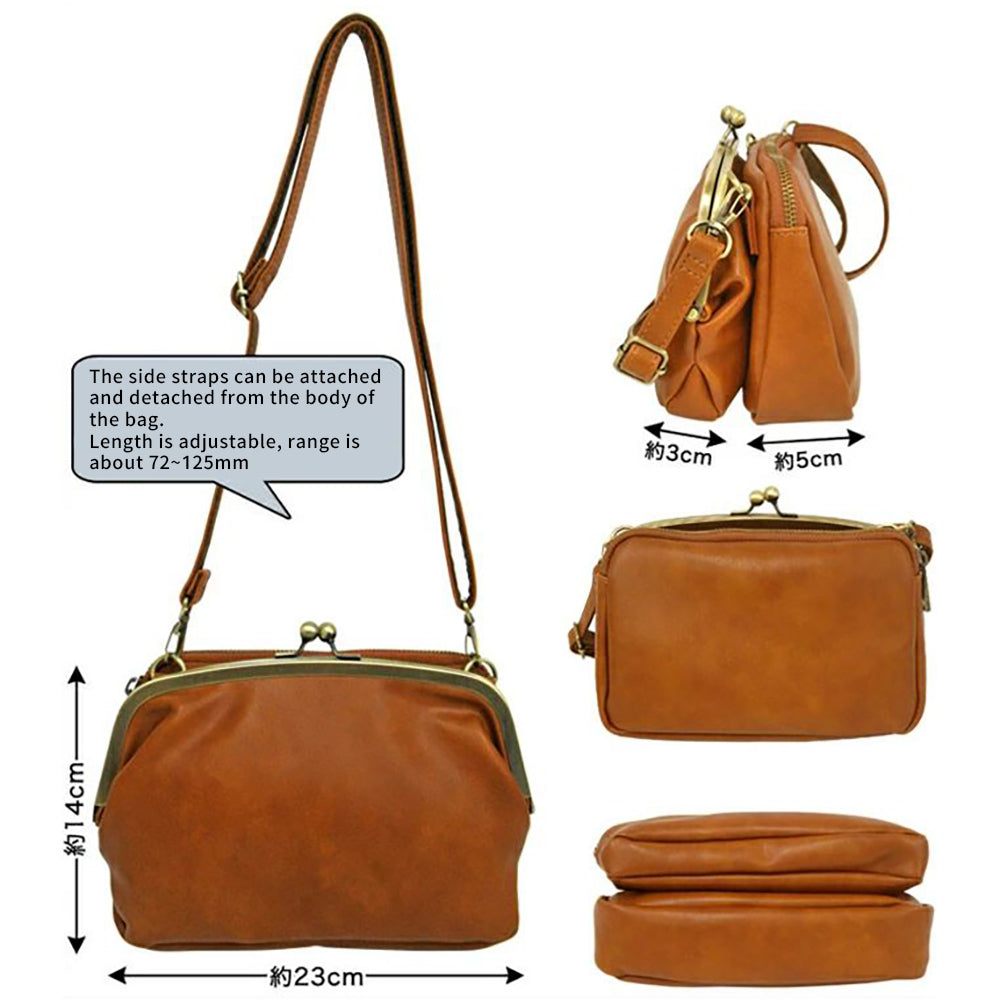 Chic Parisian Multifunctional Leather Crossbody Bag