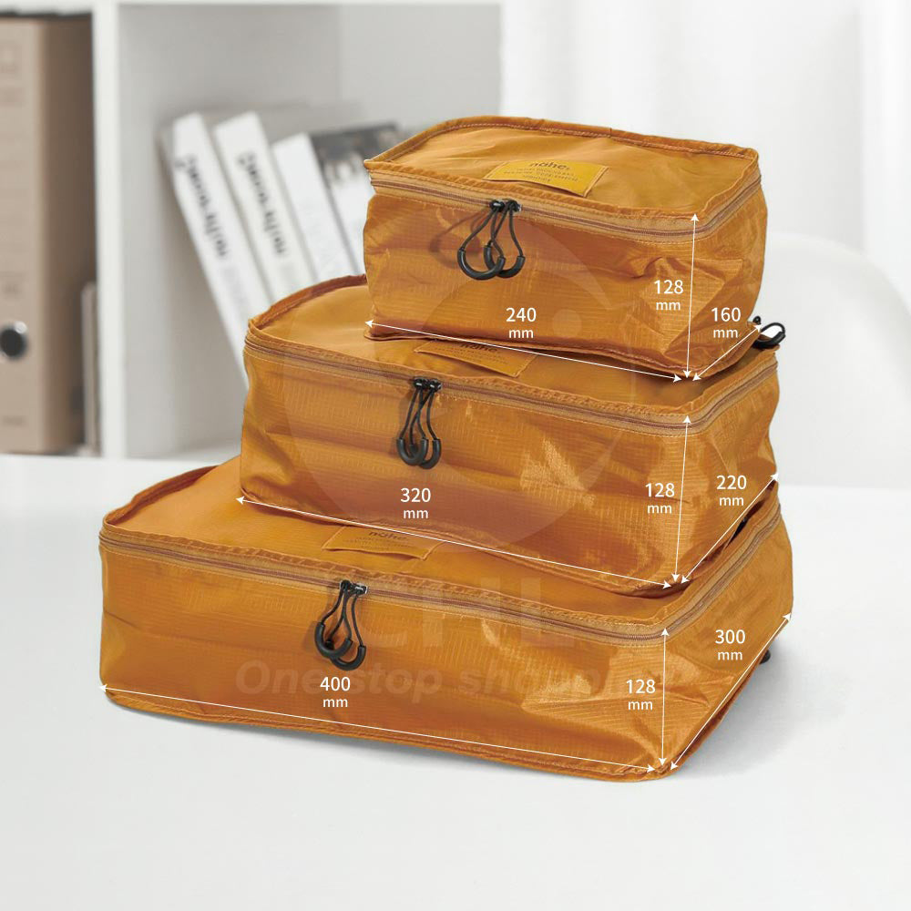 HIGHTIDE Nahe series travel storage bag three-piece set GB317 large, medium and small travel storage bag khaki black blue green