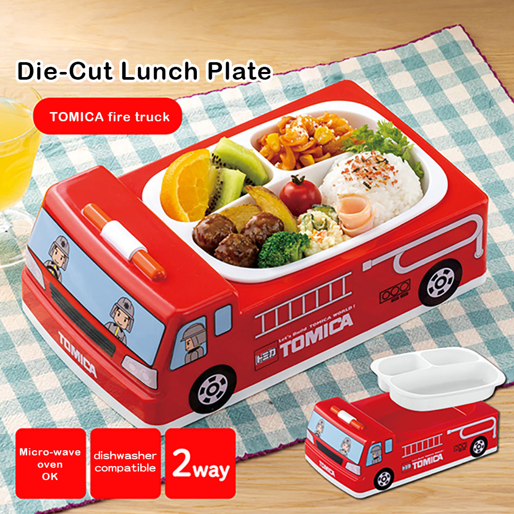 Skater Tomica Lunch Tray Fire Truck Police Car