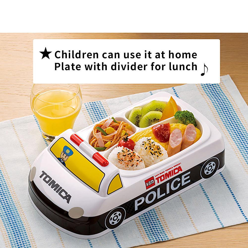 Skater Tomica Lunch Tray Fire Truck Police Car