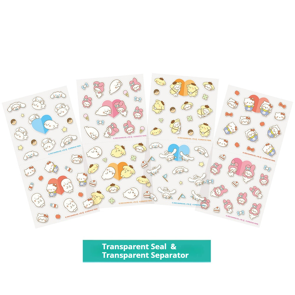 Sanrio 2024 Limited Sticker Set Dararin Life Decorative Stickers Cute New Life Series Kuromi, etc.