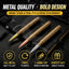Bullet-Style Gel Pen – 1.0mm Twist Ballpoint, Metallic Finish, Realistic Design