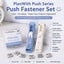 PlanWith Push Series Clip Pusher Fresh and Portable Paper Binding Organizing Push Clip and Clip Pusher Set Smiling Metal Small Clip